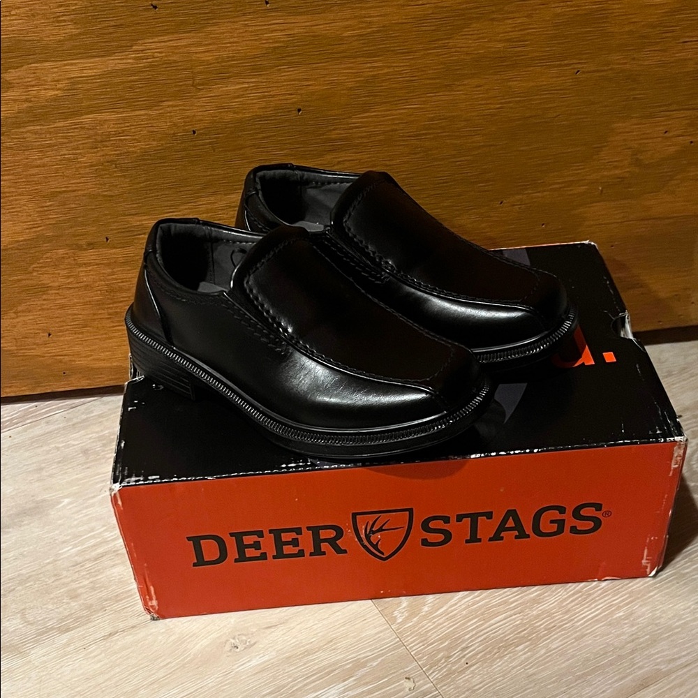 Deer Stags Classic Black Loafers